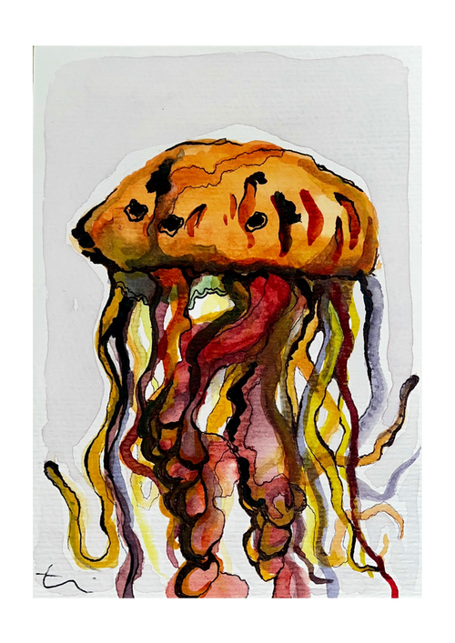 Limited Print - Postcard 1 - 'Je brûle d'envie de te voir'