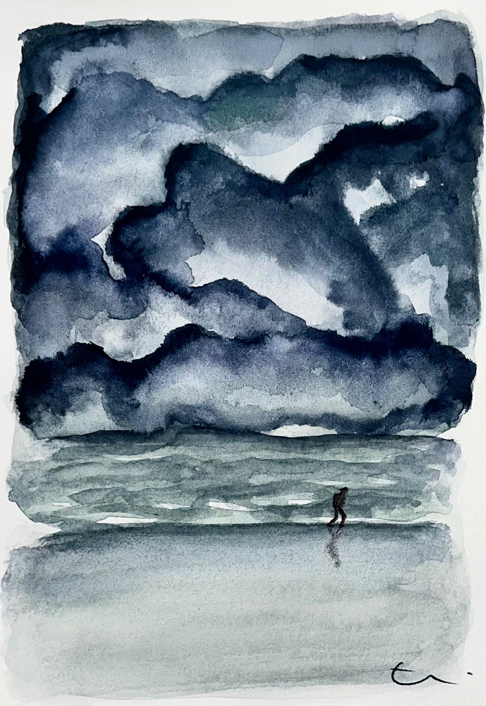 Original - Postcard 14 - 'I don't mind the weather, it'll make a great story'