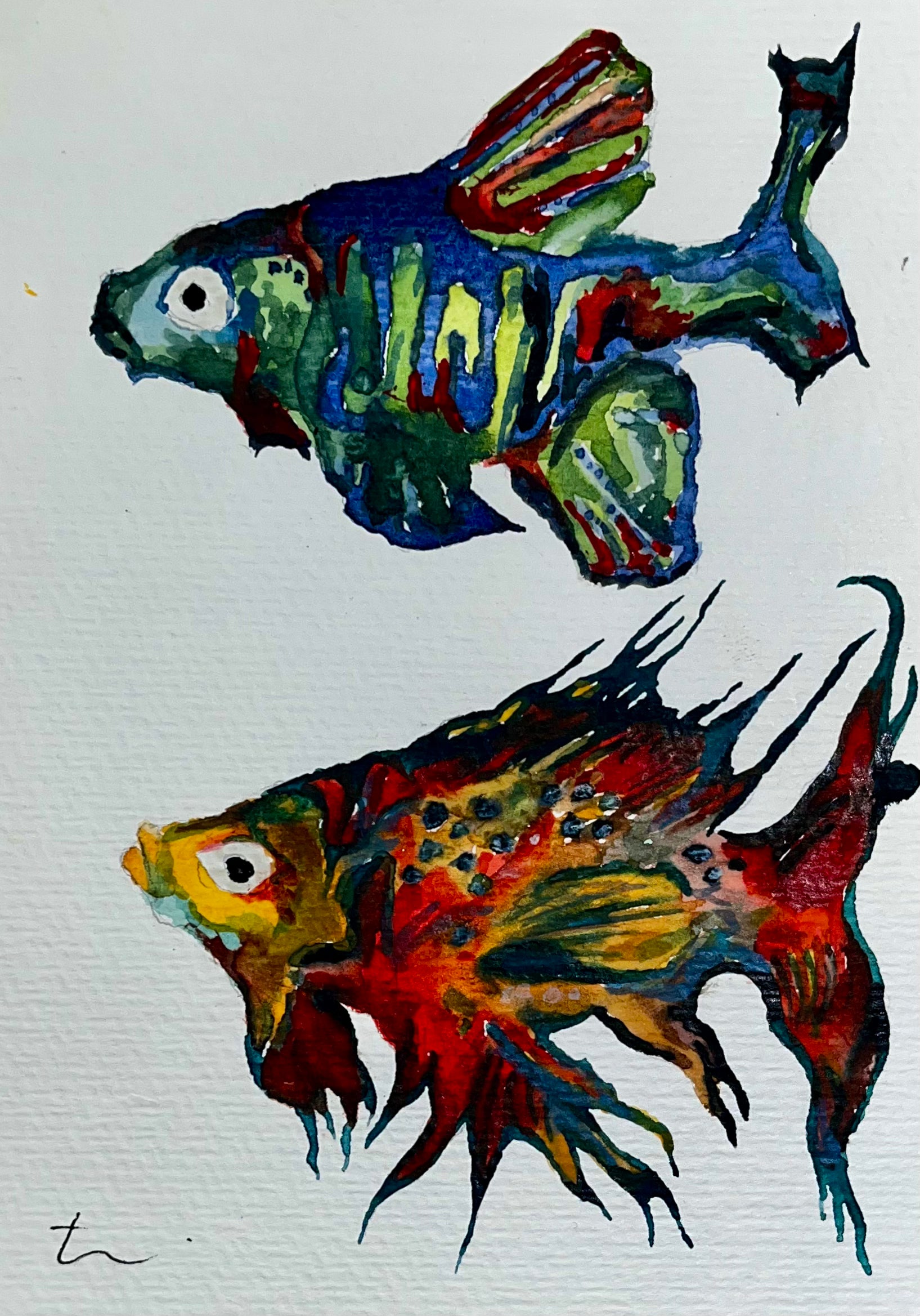 Original - Postcard 3 - 'Kisses from under water'