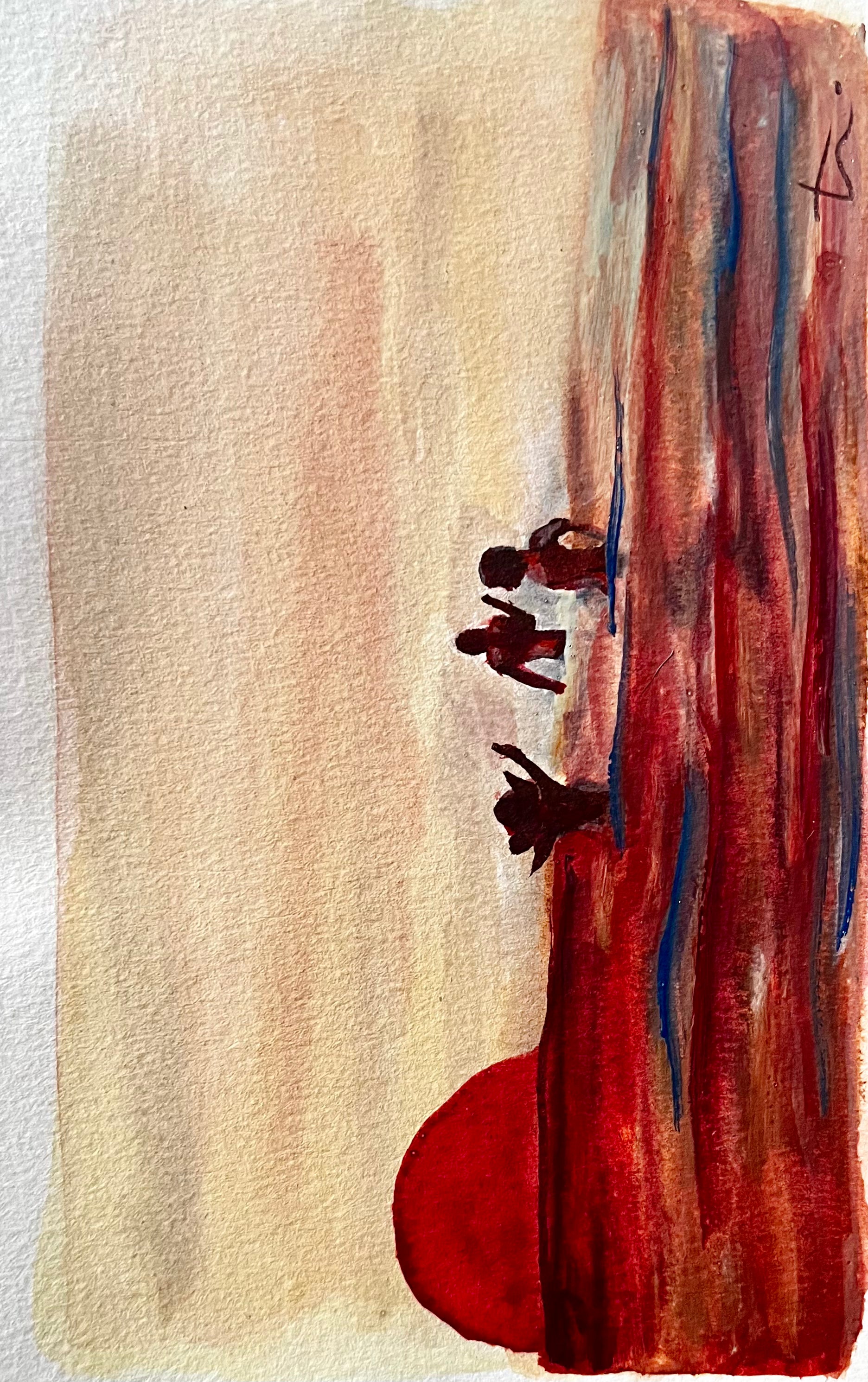 Original - Postcard 9 - 'Sunset, humans, happiness'
